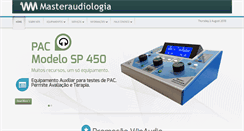 Desktop Screenshot of masteraudiologia.com.br