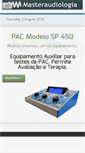 Mobile Screenshot of masteraudiologia.com.br