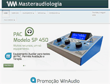 Tablet Screenshot of masteraudiologia.com.br